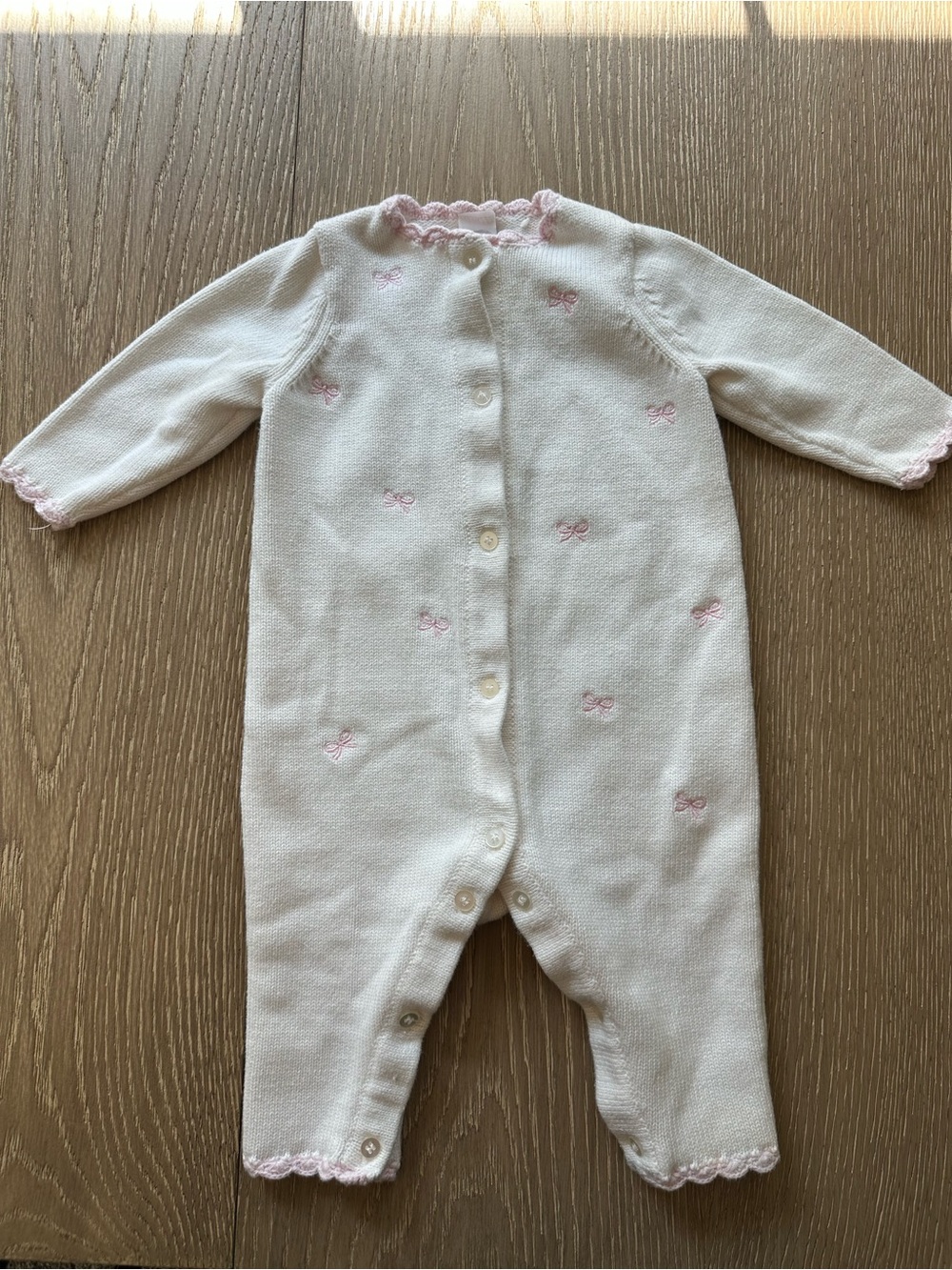 Little Me Quilted Footie and Hat for baby